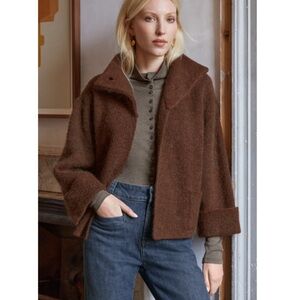 NWT Wrap London Wool & mohair-blend knitted jacket. Size 4